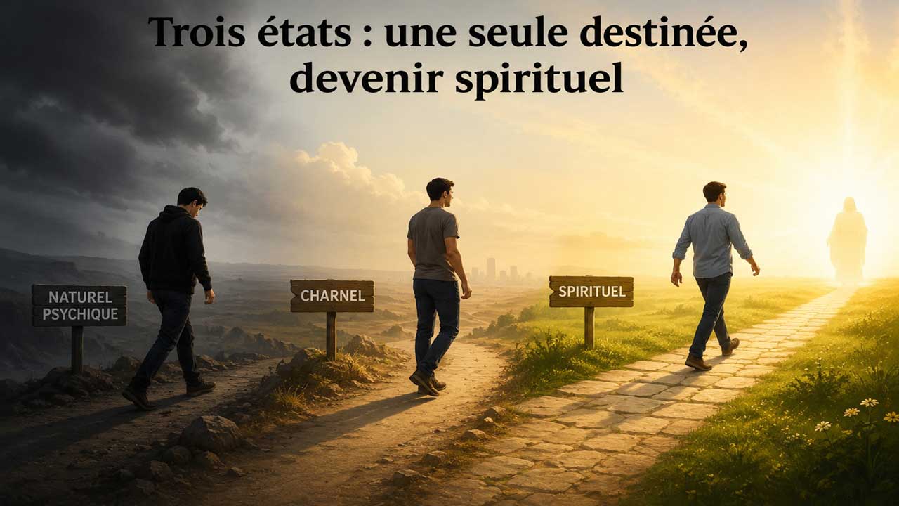 Trois états : une seule destinée, devenir spirituel